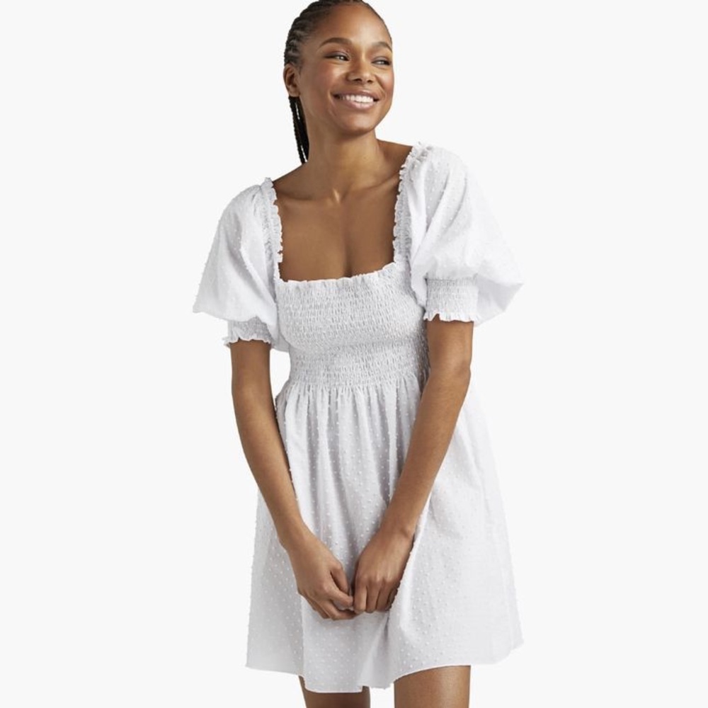 Hill House Home Athena Nap Dress Swiss Dot